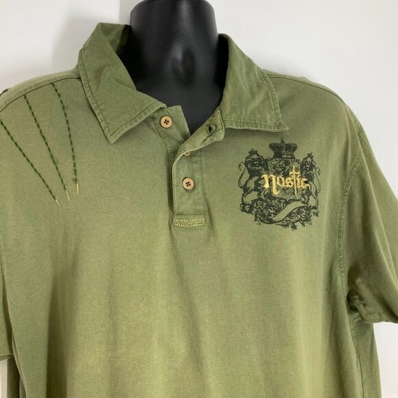 Nostic Men's Y2K Vintage Embroidered Short Sleeve Polo Shirt Size 3XL - Picture 6 of 14